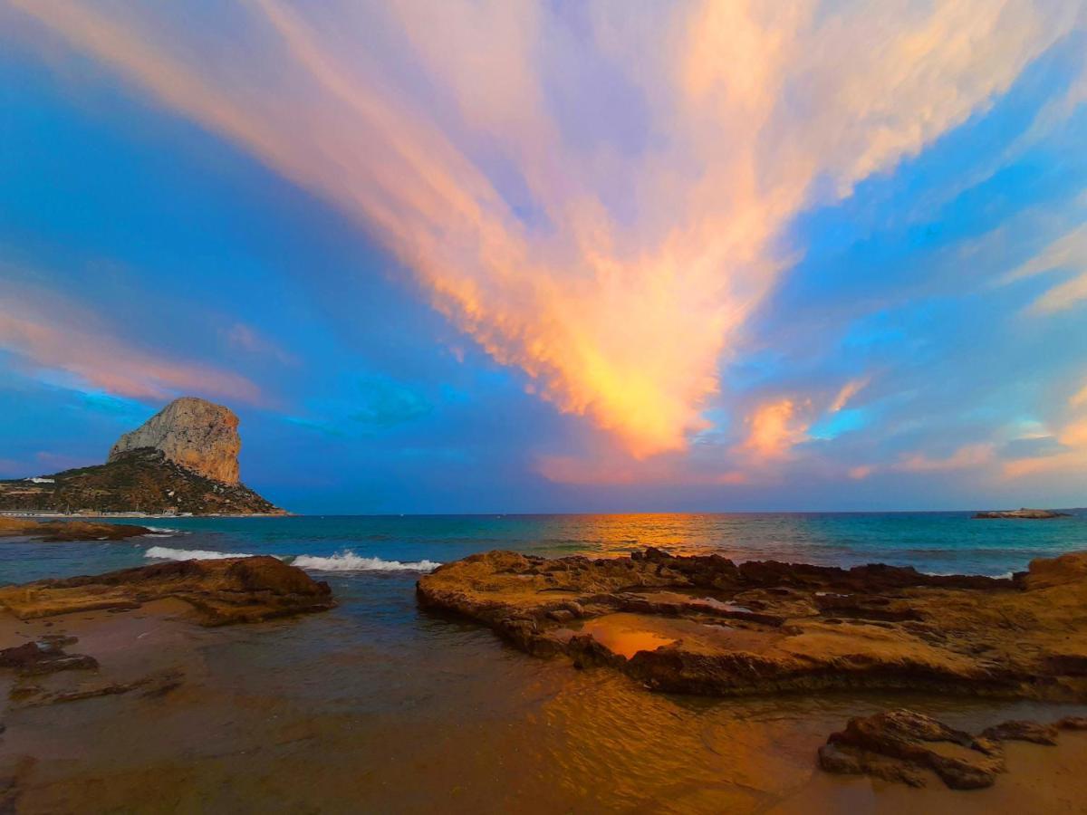 Ático Calpe primera línea de playa Esterno foto