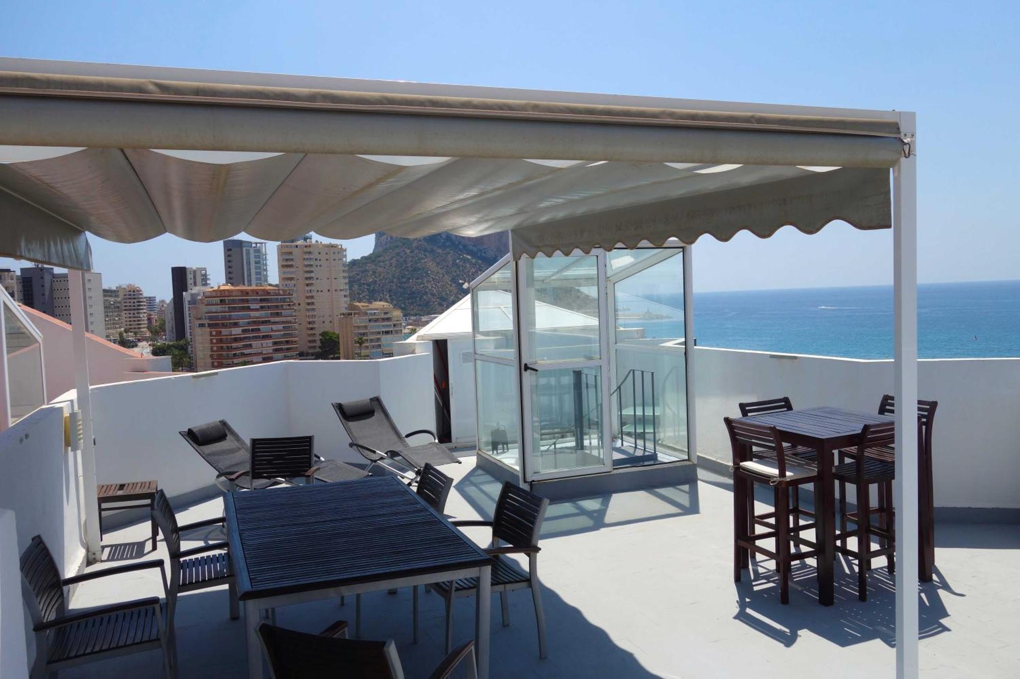 Ático Calpe primera línea de playa Esterno foto