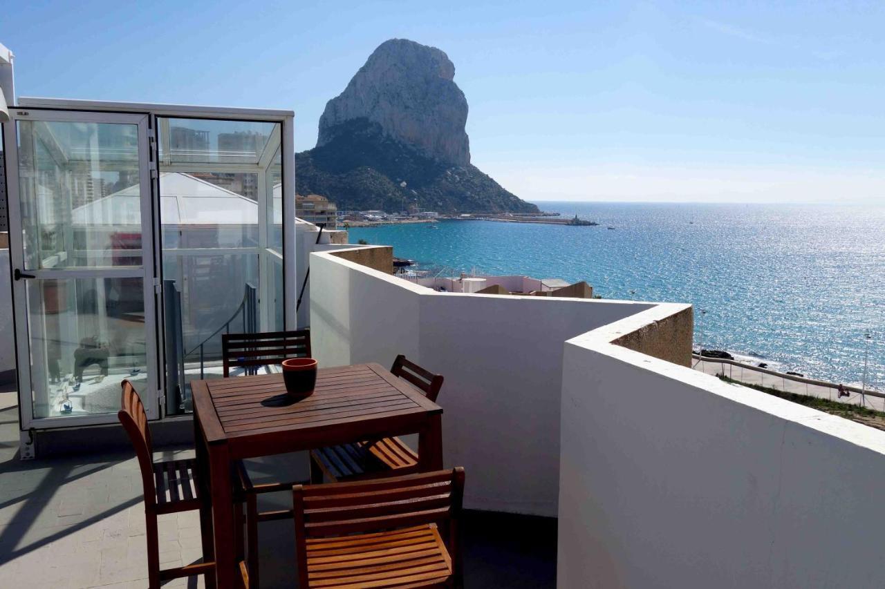Ático Calpe primera línea de playa Esterno foto